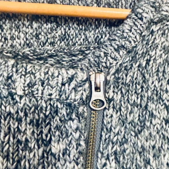 J. Jill Gray Sweater with Zipper - Picture 1 of 4